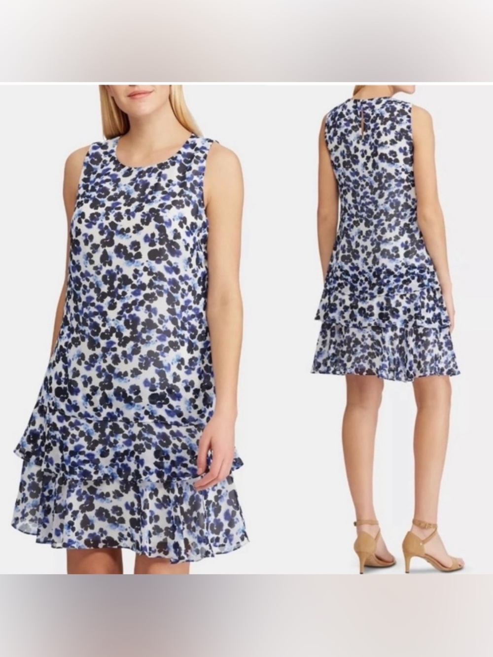 “Just Reduced” Lauren Ralph Lauren Blue Print Dress size 0